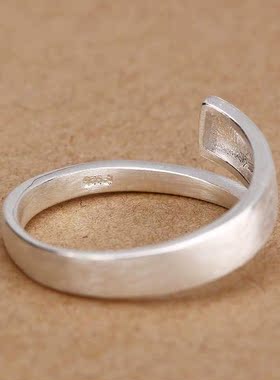 Fashion 925 Sterling Silver Large Rings For Women Girls