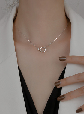 New 925 Sterling Silver Round Zirconia Necklace Charm