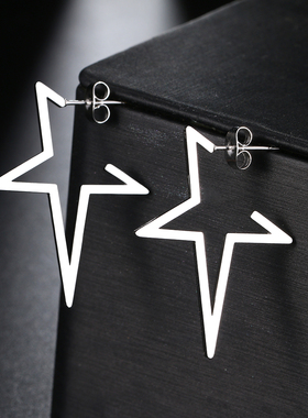 Stainless Steel Earrings 2022 Trend Hip Hop Gothic Fashion