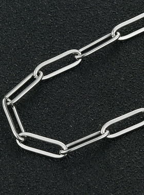 Hot Fashion Paperclip Link Chain Women And Men  Stainless