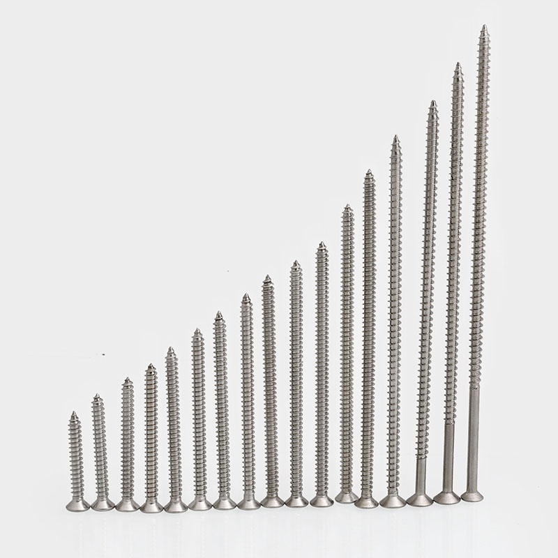 M4.2M5M5.5 304不锈钢平头/沉头十字自攻木螺丝钉*6/20/40/150mm - 图2