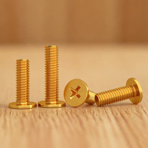 镀铜金色CM薄头螺丝大扁平头十字小螺丝钉M2M2.5M3M4M6头5-12GG - 图2