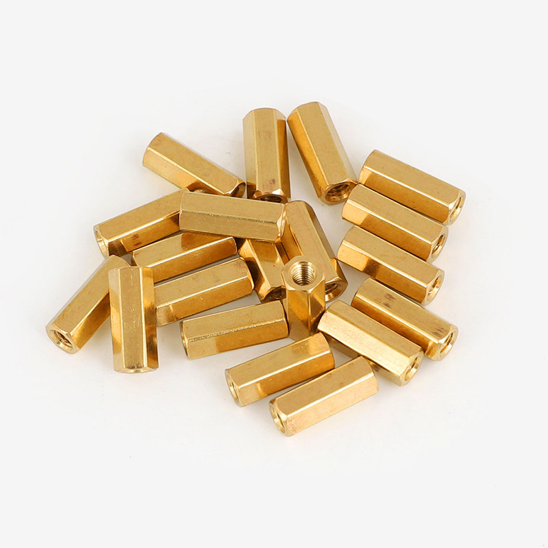 铜柱M3*5/6/8/10/12/15+6双通隔离柱M3六角螺母圆头螺丝钉共12种