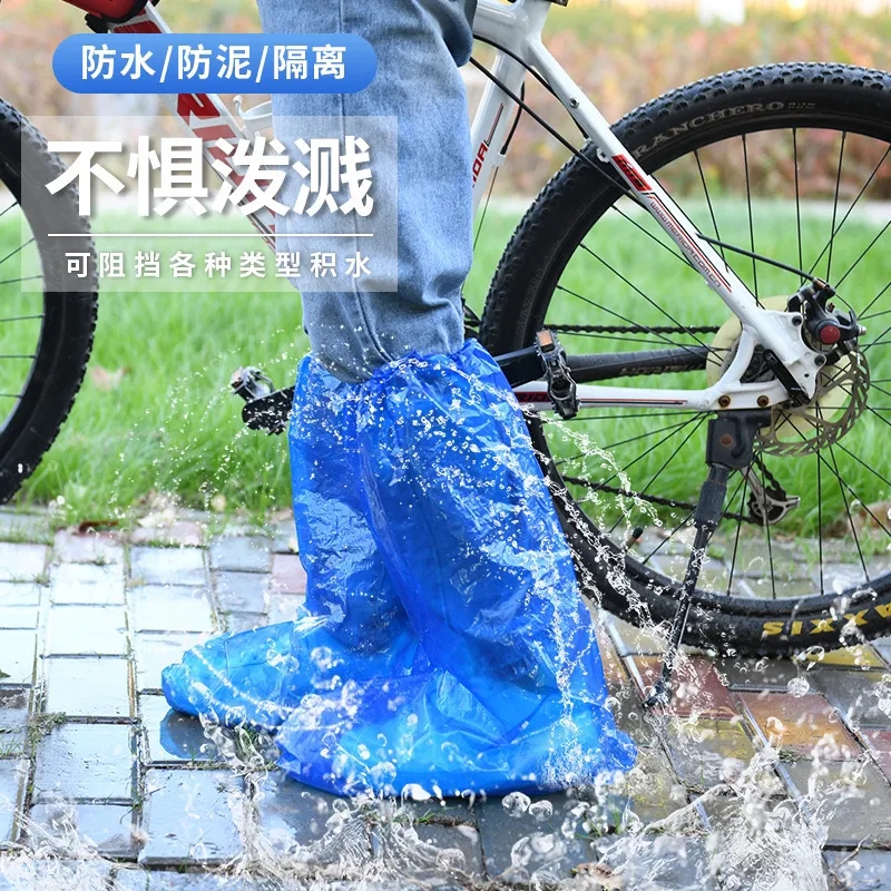 一次性雨鞋鞋套下雨天防水防滑透明塑料室外加厚耐磨隔离脚套防雨 - 图2