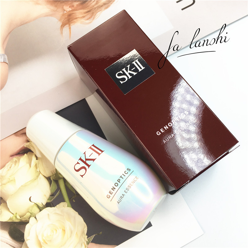派格汽车用品专营店正品SK2 SK-II SKII小灯泡50ml肌因光蕴焕彩钻白精华露保湿液亮白1