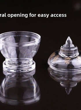 快速发货八吉祥宝瓶佛o塔水晶塔塔舍利塔透明亚克力七宝石嘎乌盒