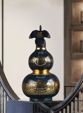 快速发货a《百福临门》纯铜葫芦摆件客厅玄关装饰工艺品公司招财