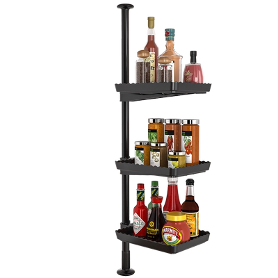 顶天立地置物架免打孔窗户窗台转角厨房台面多功能调料架子收纳架