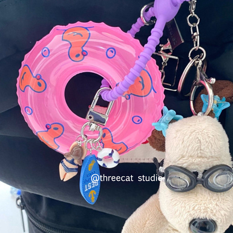 韩系ins小众冲浪板救生圈游泳男孩女孩挂饰包包挂件airpods钥匙扣,淘宝优惠券,粉丝福利购,淘宝优惠卷