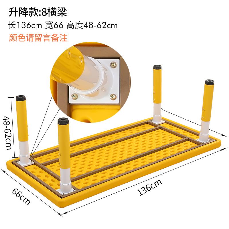 Log color children's table and chair set kindergarten learning table plastic rectangular household baby early education can be lifted