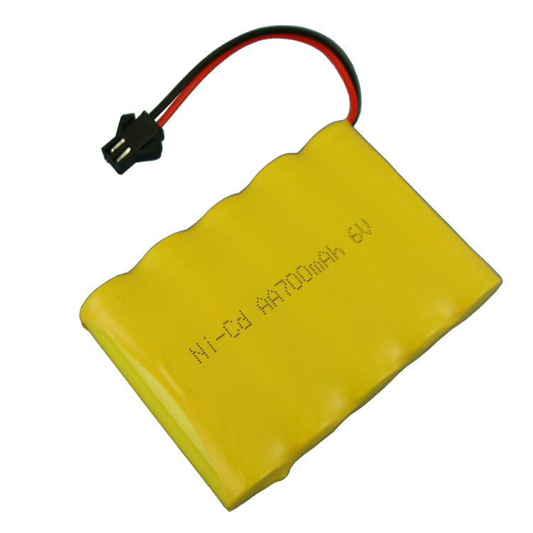 遥控车电池配件6V700mAH镍镉电池AANI-CD充电电池组插头 SM接口 - 图1