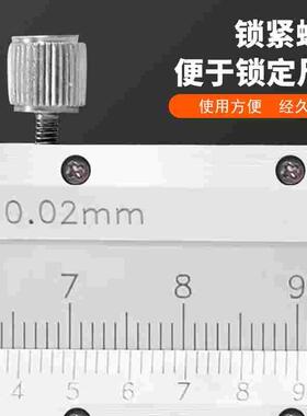 桂林桂量内沟槽游标卡尺内槽外沟槽扁圆头长爪内测卡尺内孔双刀头