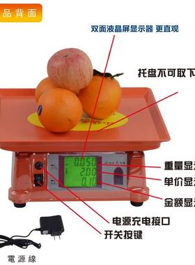 小当家30kg公斤称重电子秤商用小型台秤计价秤家用市场称菜电子秤