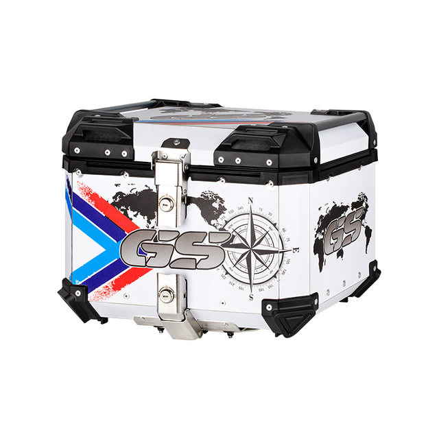 Motorcycle aluminum alloy trunk Suzuki uy125 electric battery car trunk gsx250 universal large HR150