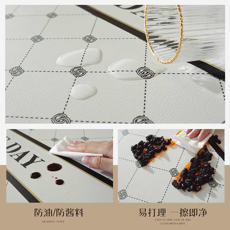 法式电视柜台面保护垫防水防油免洗餐边柜鞋柜桌垫pvc桌布高级感,淘宝优惠券,粉丝福利购,淘宝优惠卷