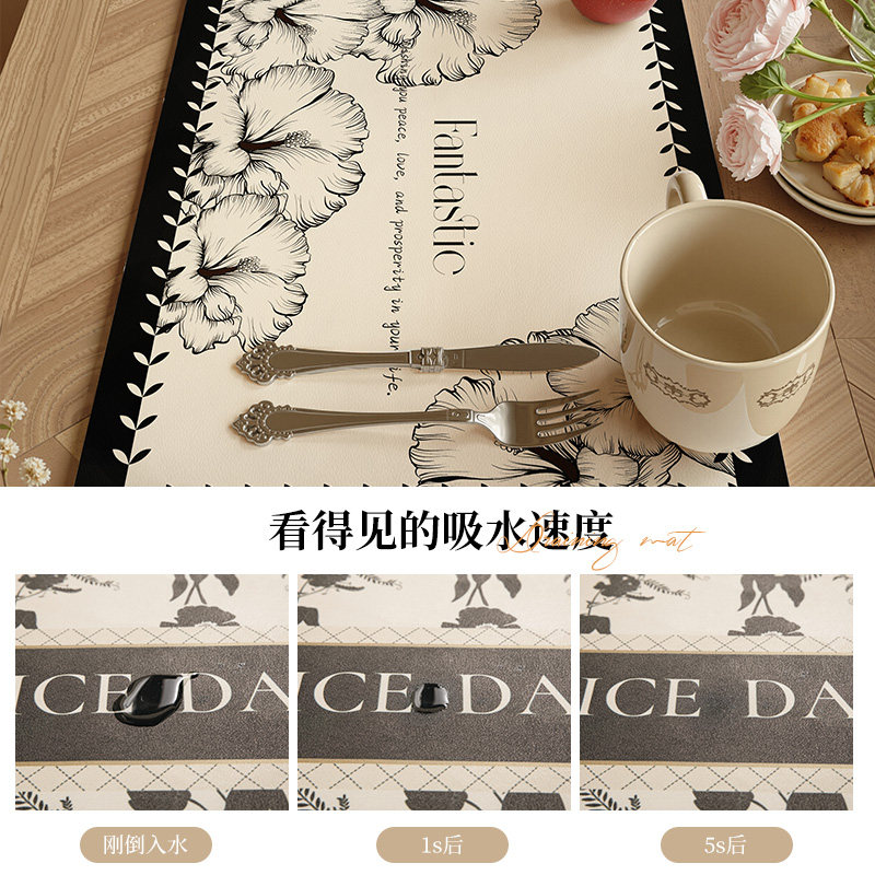 轻奢高级感厨房台面沥水垫硅藻泥速干吸水洗手吧台垫防滑隔热垫子,淘宝优惠券,粉丝福利购,淘宝优惠卷