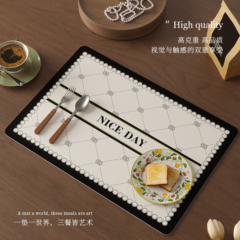 餐垫高级感防水防油防烫耐高温家用皮革西餐垫免洗隔热垫碗垫杯垫,淘宝优惠券,粉丝福利购,淘宝优惠卷