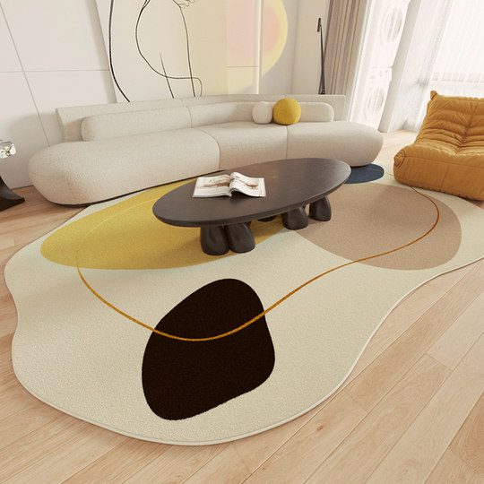 地毯客厅高级轻奢2025新款不规则卧室床边茶几沙发地垫加厚免打理