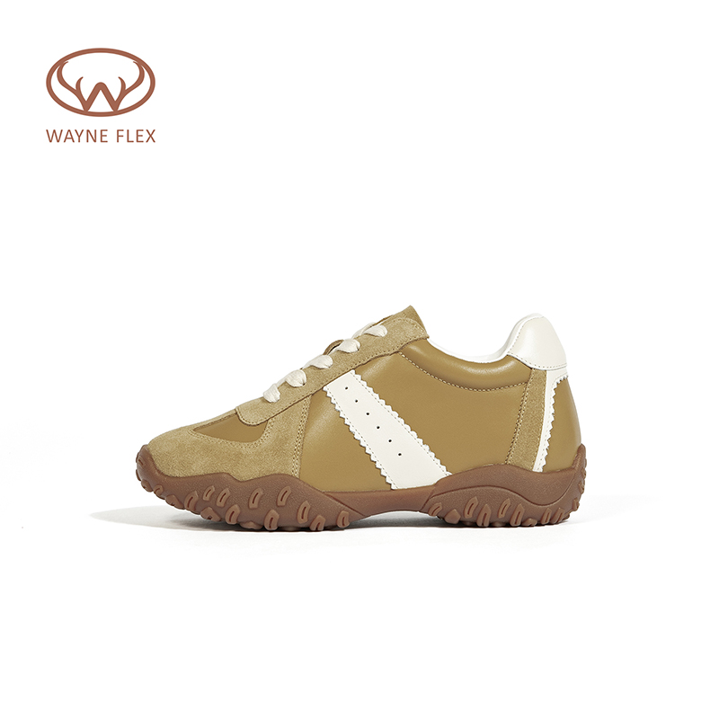 韦恩Wayne Flex阿甘德训鞋系带隐形内增高拼色百搭舒适运动休闲鞋 - 图2