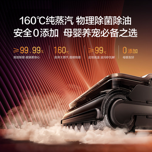【蒸汽爆款】添可洗地机躺平0缠毛蒸汽吸洗拖一体机Stretch Steam - 图2