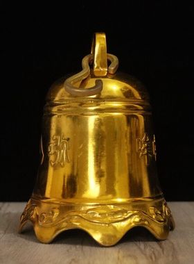六字真言铜铃铛纯铜钟佛钟
