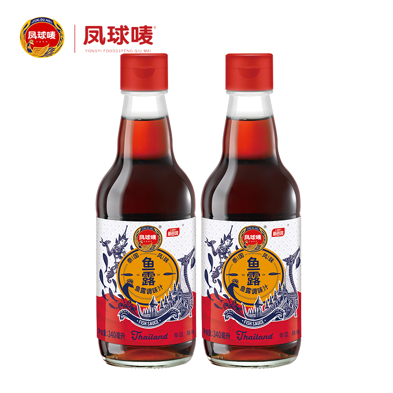 凤球唛原汁鱼露调味汁340ml/瓶泰国风味泡菜调料潮汕油冬阴功汤料-图1