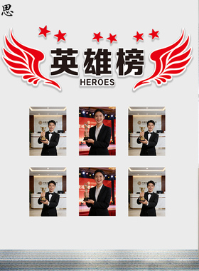 荣誉榜展示墙学生班级教室布置文化墙装饰中小学荣誉角雪弗板墙贴