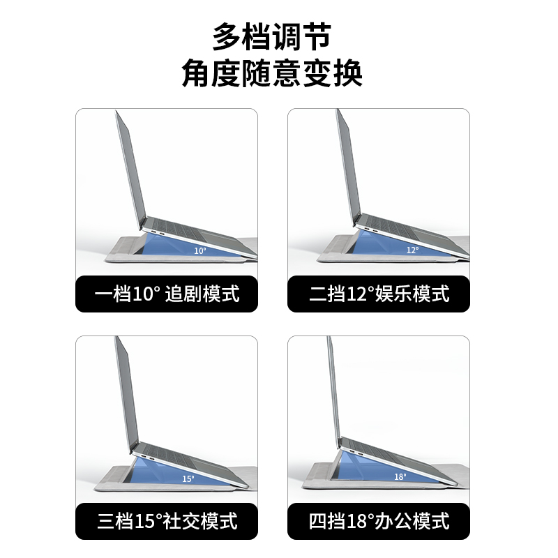 2024新款笔记本电脑内胆包适用华为matebook14寸苹果macbook pro13.3联想小新air13支架保护套15女M2/M3男16