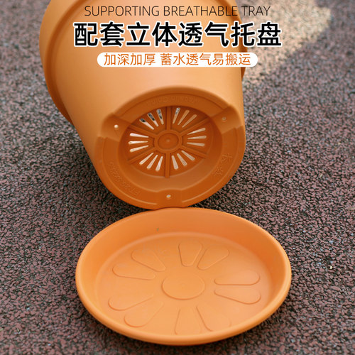 帝罗马经典仿陶瓷青山加仑控根盆栽大号树脂塑料花盆家用加厚耐用 - 图2