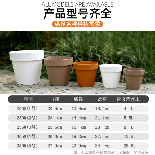帝罗马经典仿陶瓷青山加仑控根盆栽大号树脂塑料花盆家用加厚耐用 - 图3
