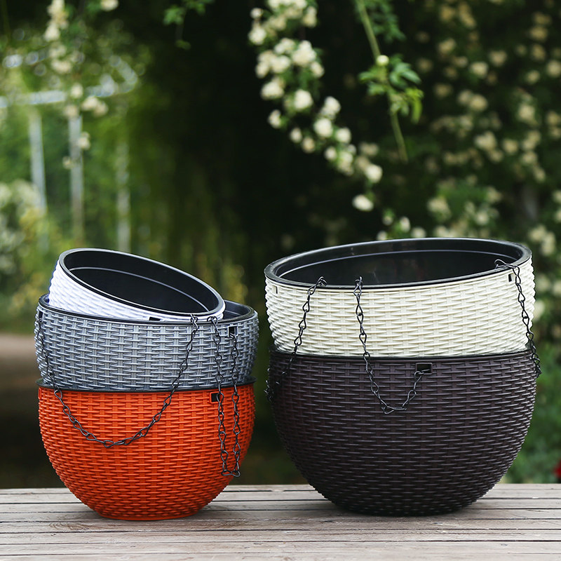 吊盆花盆悬挂式创意绿萝花盆垂吊兰盆懒人自吸水培加厚塑料吊篮盆,淘宝优惠券,粉丝福利购,淘宝优惠卷