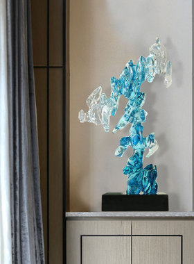 太湖石简约现代摆件家居装饰品客厅桌面电视柜酒柜玄关办公工艺品