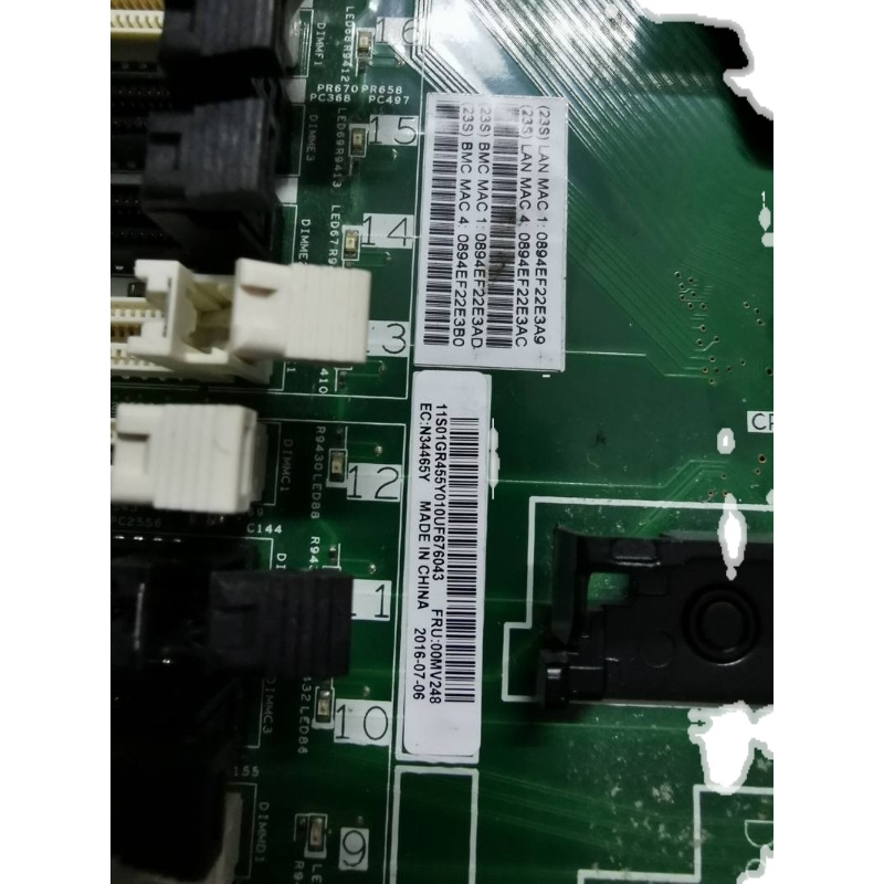 IBM联想X3550M5主板 00KF629 00MV379 00MV248-图1