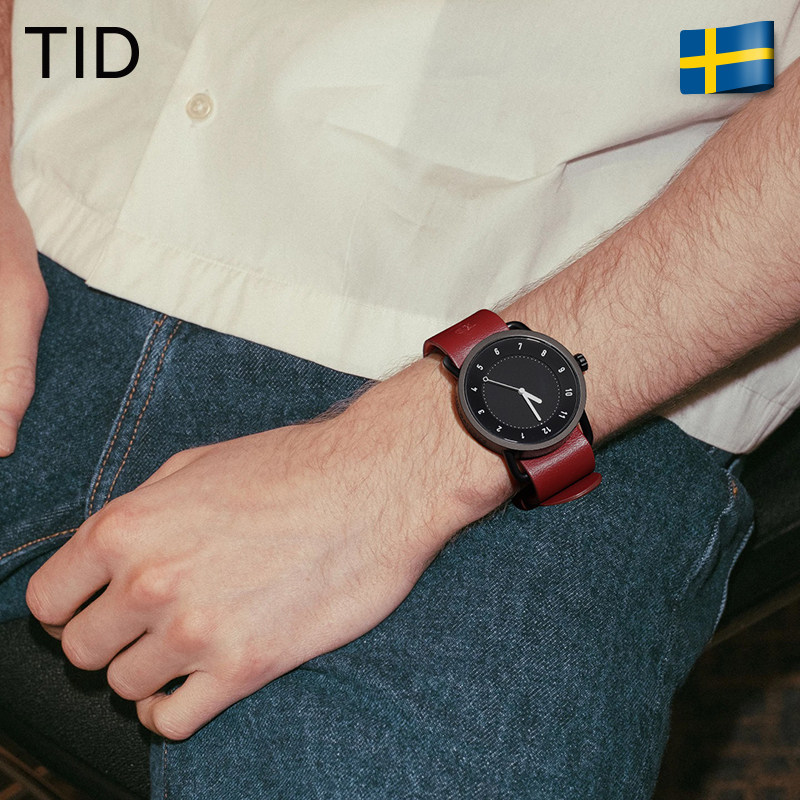tid正品小黑盘时尚男士欧美手表 tidwatches欧美腕表