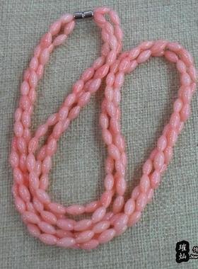 粉色三层时尚风饰品扭链