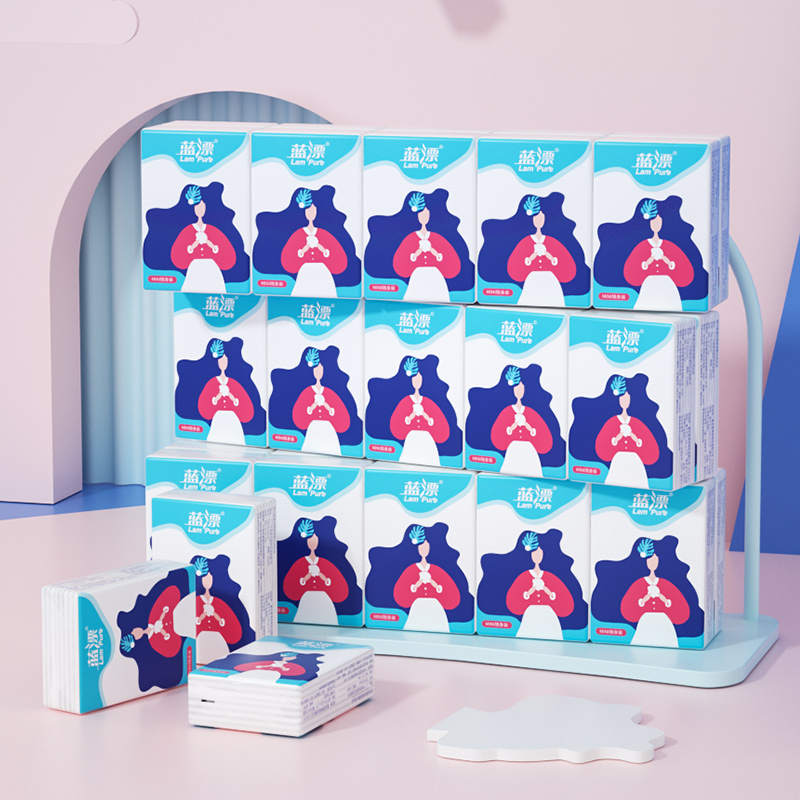 纯竹工坊随身装便携式面纸小包式 纯竹工坊环天手帕纸