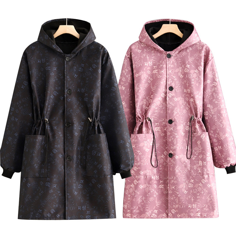 冬季时尚外套加绒加厚罩衣防风长袖围裙家用工作服保暖户外大褂女,淘宝优惠券,粉丝福利购,淘宝优惠卷