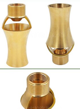 全铜不锈钢雪松树冰冰塔喷泉喷头水景园林景观万向定向6分1寸喷头