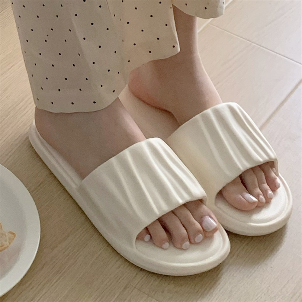 居家eva家用浴室拖鞋情侣简约舒适防滑软底个性褶皱凉拖鞋男女夏,淘宝优惠券,粉丝福利购,淘宝优惠卷