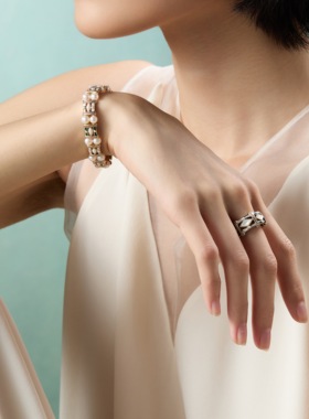 Riotlily/艾特里里白雀的踪迹手链复古优雅原创设计圣诞送女友