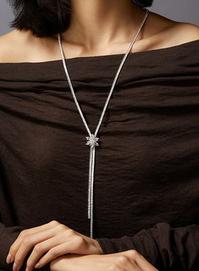 Riotlily/艾特里里冬日序曲系列项链出游季礼物秋冬季流苏银色