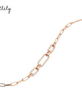 Riotlily/艾特里里时尚项链优雅玫金色925银圣诞女款礼物