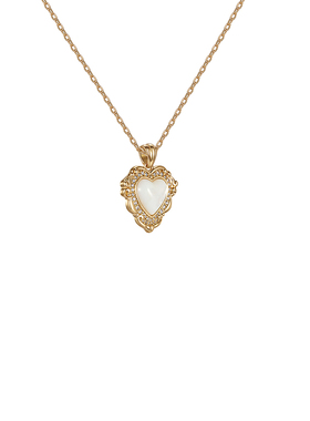 Riotlily/艾特里里不羁爱心系列项链新年礼物贝壳气质款白色金色