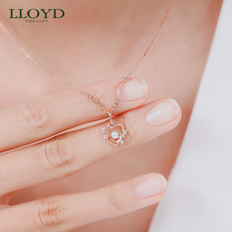 lloyd洛雅蒂正品吊坠女14k花边 LLOYD海外项链