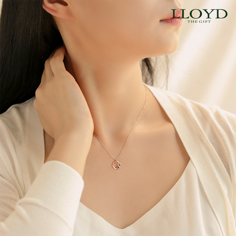 lloyd洛雅蒂正品女韩国圆环锁骨链 LLOYD海外项链