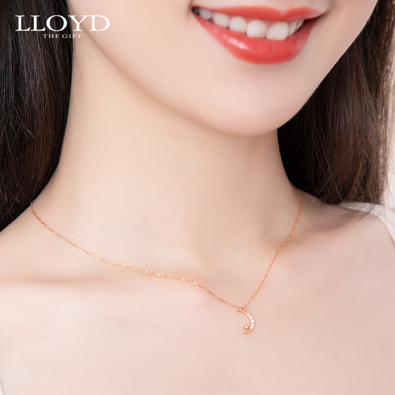 lloyd洛雅蒂正品项链女韩国10k LLOYD海外项链