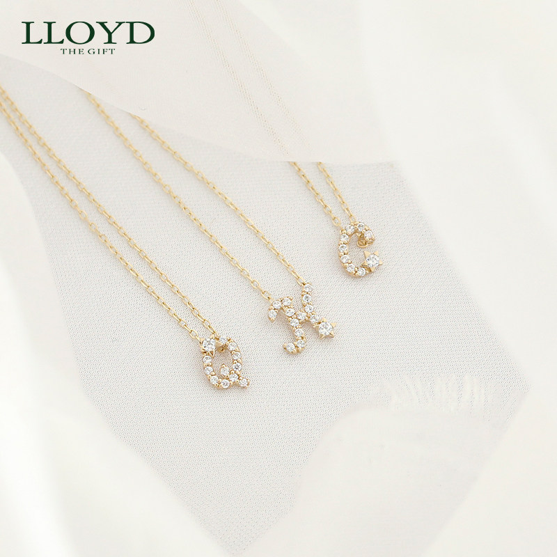 lloyd洛雅蒂正品星星字母女锁骨链 LLOYD海外项链