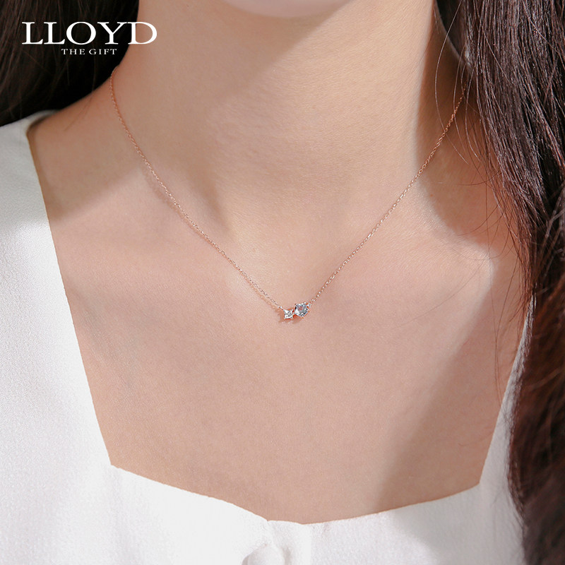 lloyd洛雅蒂正品女10k金温柔项链 LLOYD海外项链