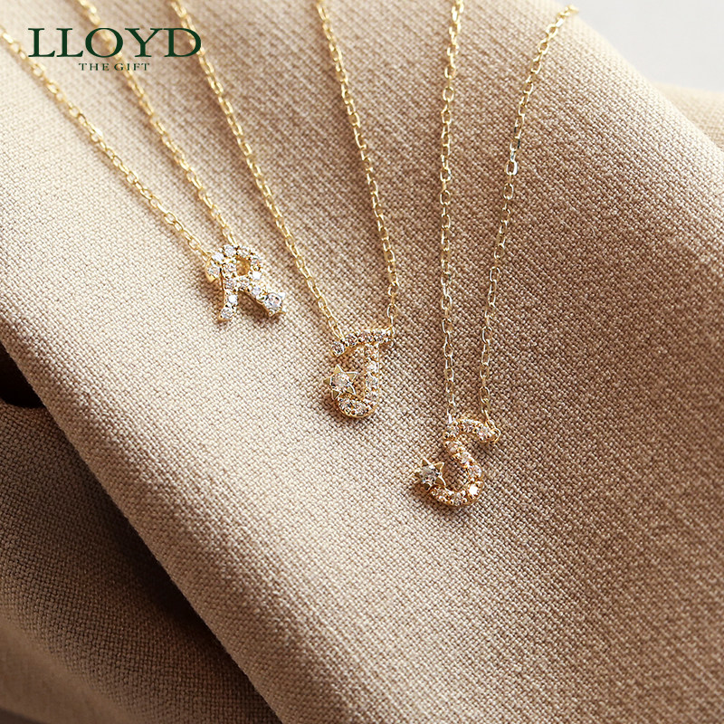 lloyd洛雅蒂正品星星字母女锁骨链 LLOYD海外项链