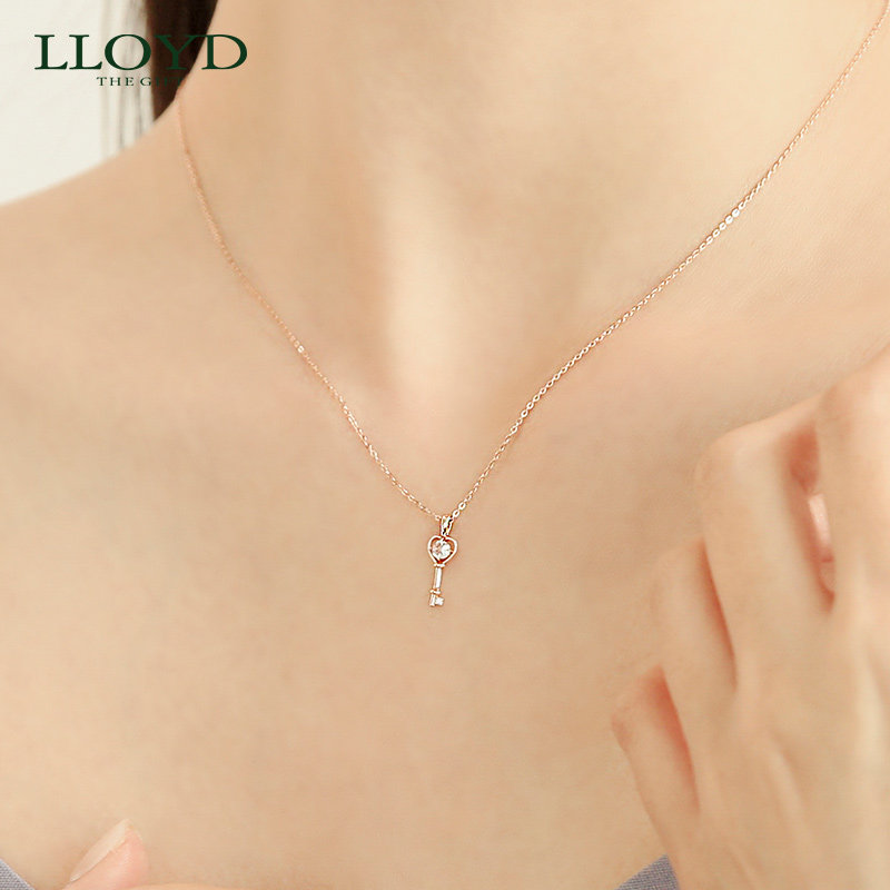 lloyd洛雅蒂正品女10k幸运吊坠 LLOYD海外项链